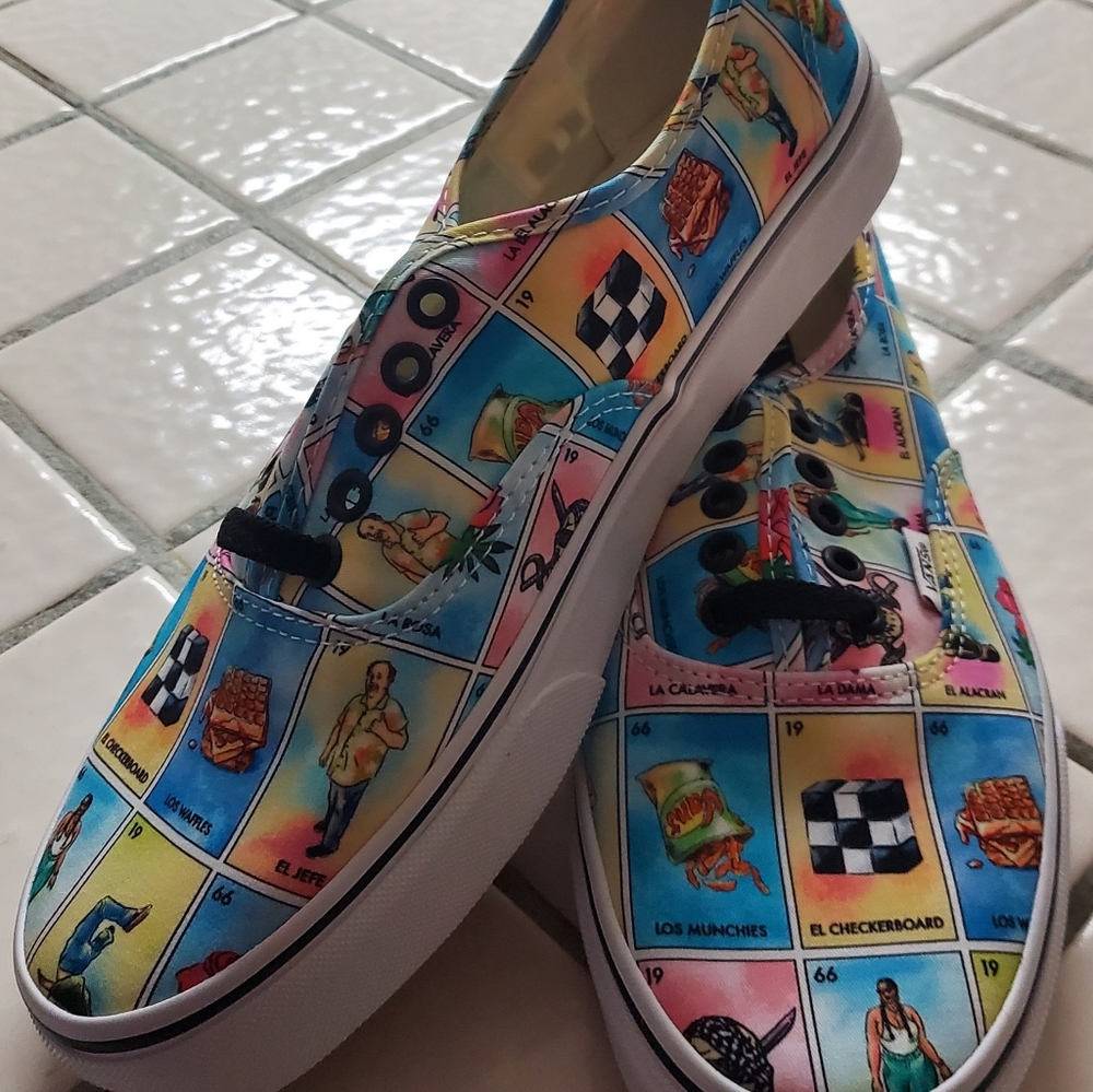 Loteria inspired Los Vans sneakers Men's 9